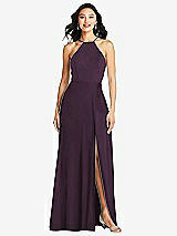 Front View Thumbnail - Aubergine Bella Bridesmaids Dress BB129