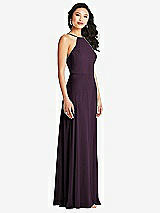 Side View Thumbnail - Aubergine Bella Bridesmaids Dress BB129