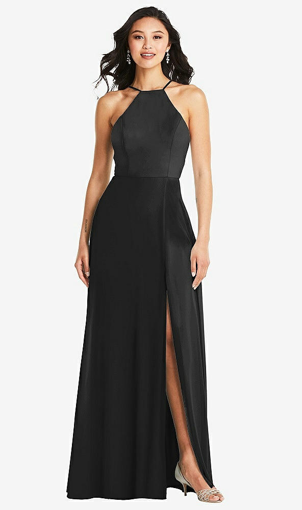 Front View - Black Bella Bridesmaids Dress BB129