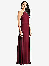 Side View Thumbnail - Burgundy Bella Bridesmaids Dress BB129