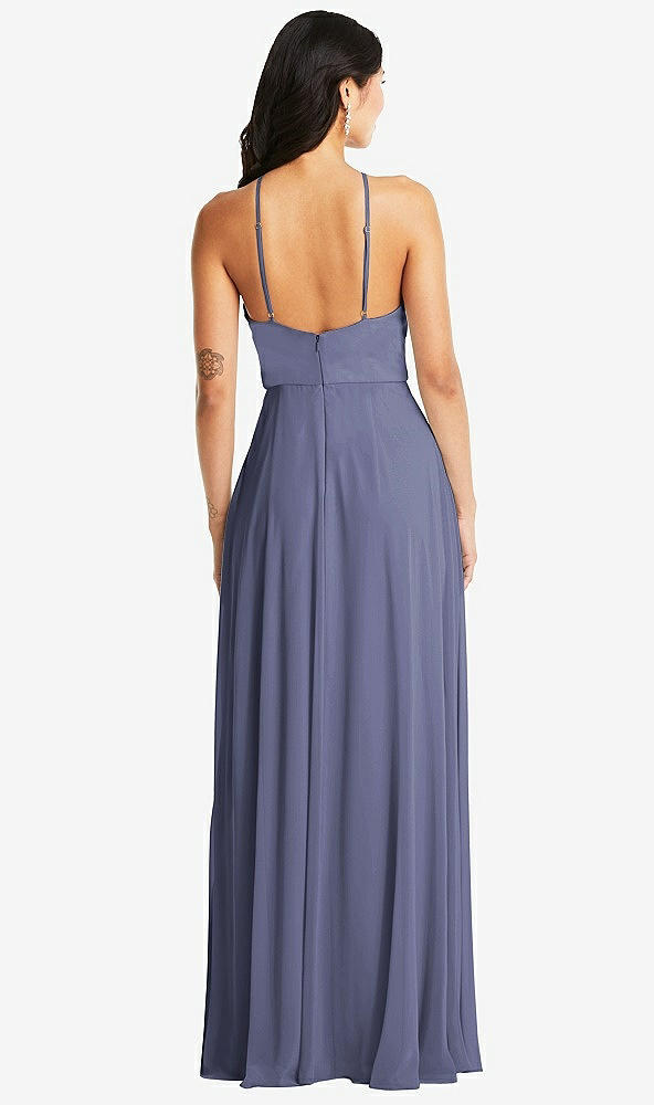 Back View - French Blue Bella Bridesmaids Dress BB129