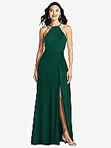 Front View Thumbnail - Hunter Green Bella Bridesmaids Dress BB129