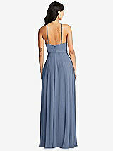 Rear View Thumbnail - Larkspur Blue Bella Bridesmaids Dress BB129