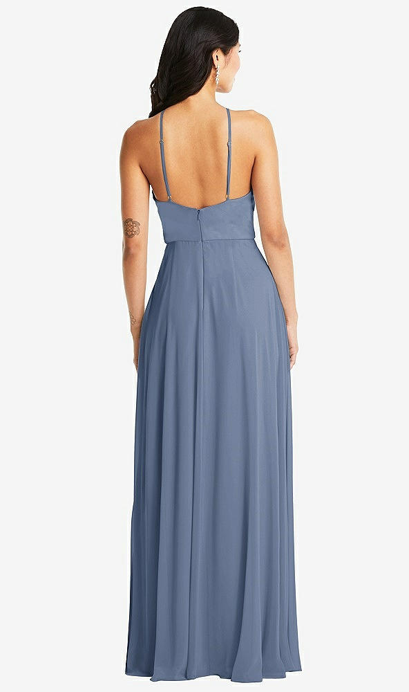 Back View - Larkspur Blue Bella Bridesmaids Dress BB129