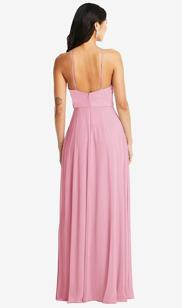 Back View - Peony Pink Bella Bridesmaids Dress BB129