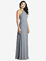 Side View Thumbnail - Platinum Bella Bridesmaids Dress BB129