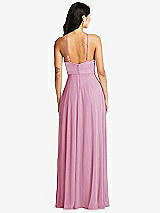 Rear View Thumbnail - Powder Pink Bella Bridesmaids Dress BB129