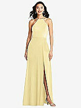 Front View Thumbnail - Pale Yellow Bella Bridesmaids Dress BB129