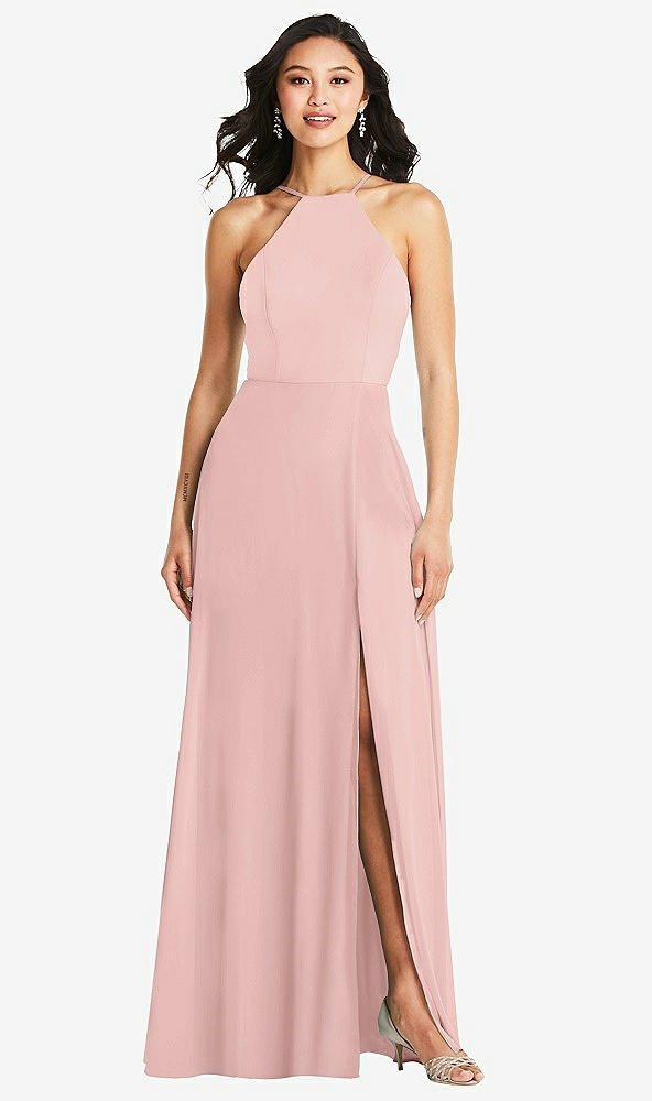 Front View - Rose - PANTONE Rose Quartz Bella Bridesmaids Dress BB129