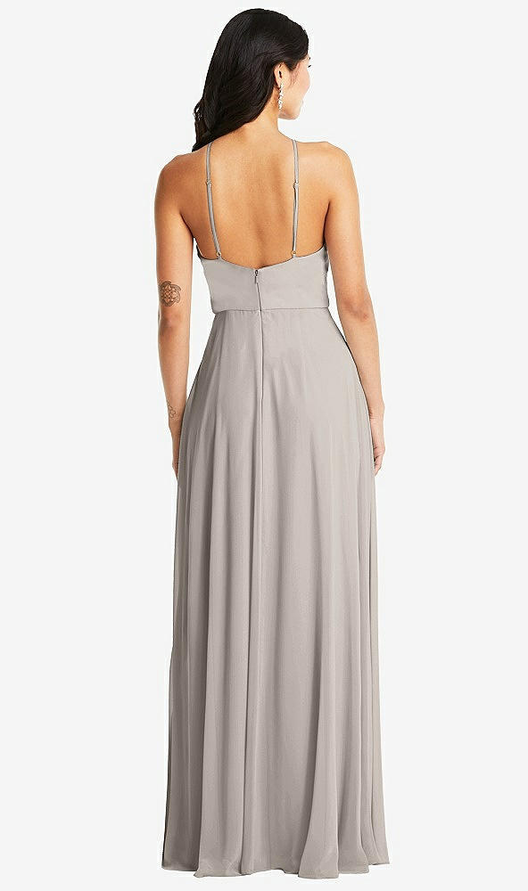 Back View - Taupe Bella Bridesmaids Dress BB129