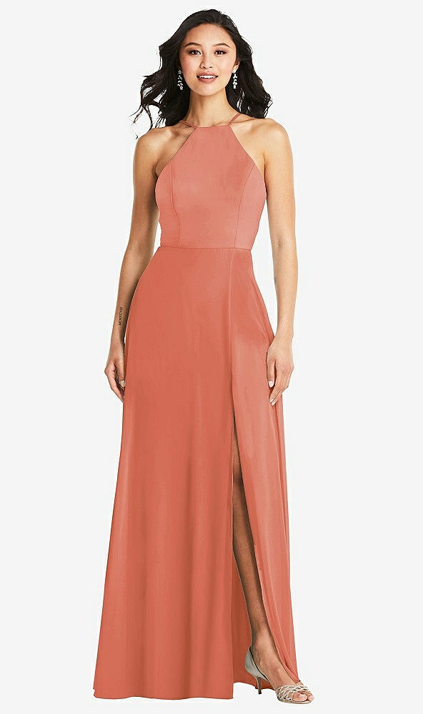 Front View - Terracotta Copper Bella Bridesmaids Dress BB129