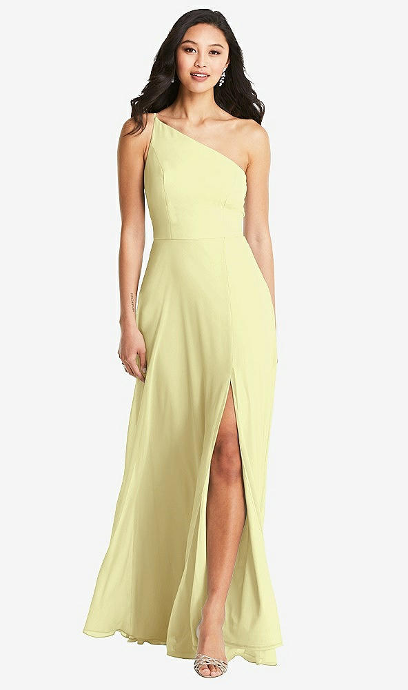 Front View - Butter Yellow Bella Bridesmaids Dress BB130