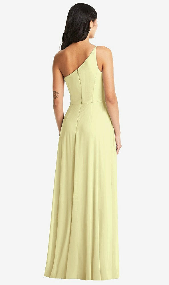 Back View - Butter Yellow Bella Bridesmaids Dress BB130