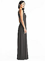 Side View Thumbnail - Caviar Gray Bella Bridesmaids Dress BB130