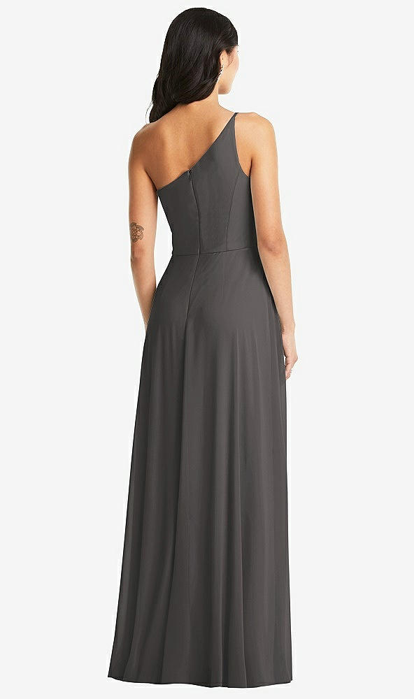 Back View - Caviar Gray Bella Bridesmaids Dress BB130