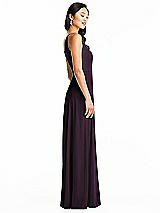 Side View Thumbnail - Aubergine Bella Bridesmaids Dress BB130