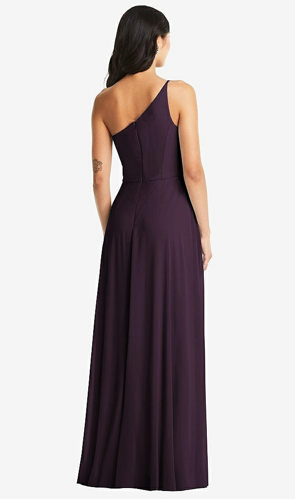 Back View - Aubergine Bella Bridesmaids Dress BB130