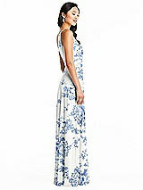 Side View Thumbnail - Cottage Rose Dusk Blue Bella Bridesmaids Dress BB130