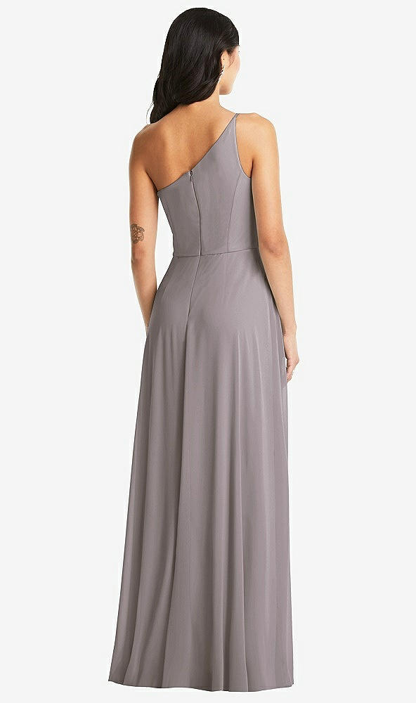 Back View - Cashmere Gray Bella Bridesmaids Dress BB130