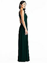 Side View Thumbnail - Evergreen Bella Bridesmaids Dress BB130