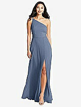 Front View Thumbnail - Larkspur Blue Bella Bridesmaids Dress BB130