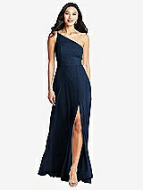 Front View Thumbnail - Midnight Navy Bella Bridesmaids Dress BB130