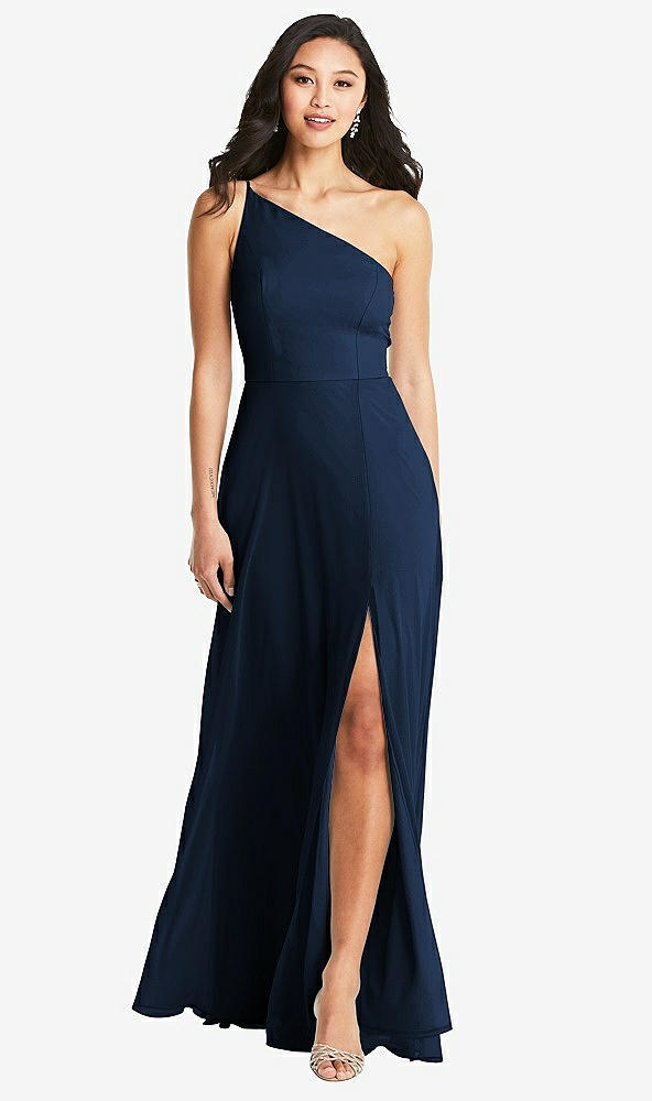 Front View - Midnight Navy Bella Bridesmaids Dress BB130