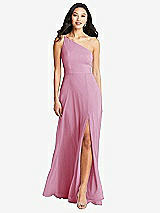 Front View Thumbnail - Powder Pink Bella Bridesmaids Dress BB130