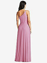 Rear View Thumbnail - Powder Pink Bella Bridesmaids Dress BB130