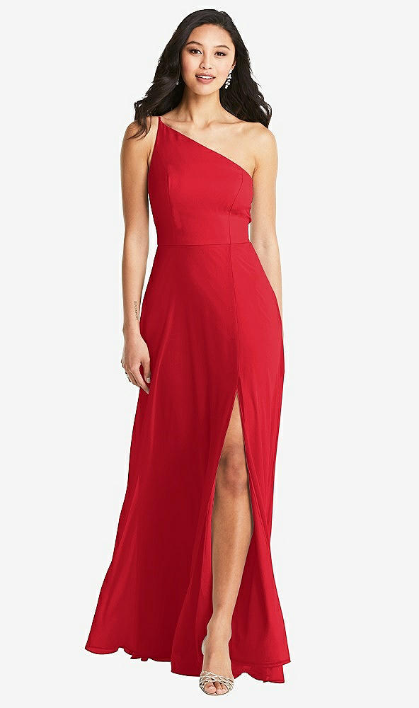 Front View - Parisian Red Bella Bridesmaids Dress BB130