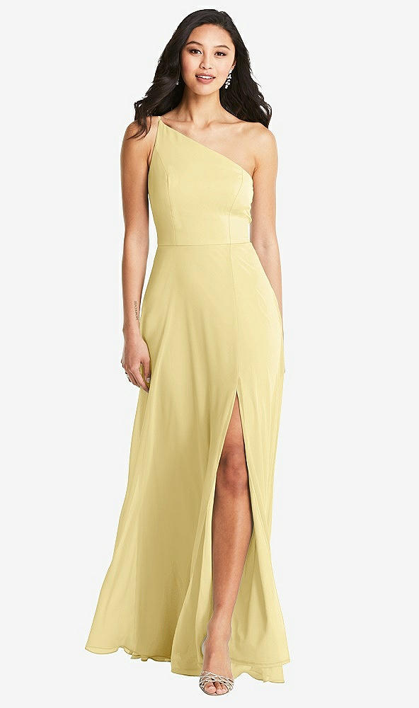 Front View - Pale Yellow Bella Bridesmaids Dress BB130