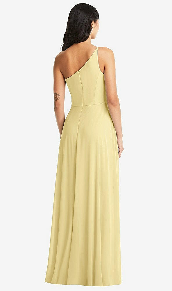 Back View - Pale Yellow Bella Bridesmaids Dress BB130