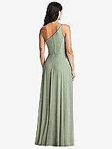 Rear View Thumbnail - Sage Bella Bridesmaids Dress BB130