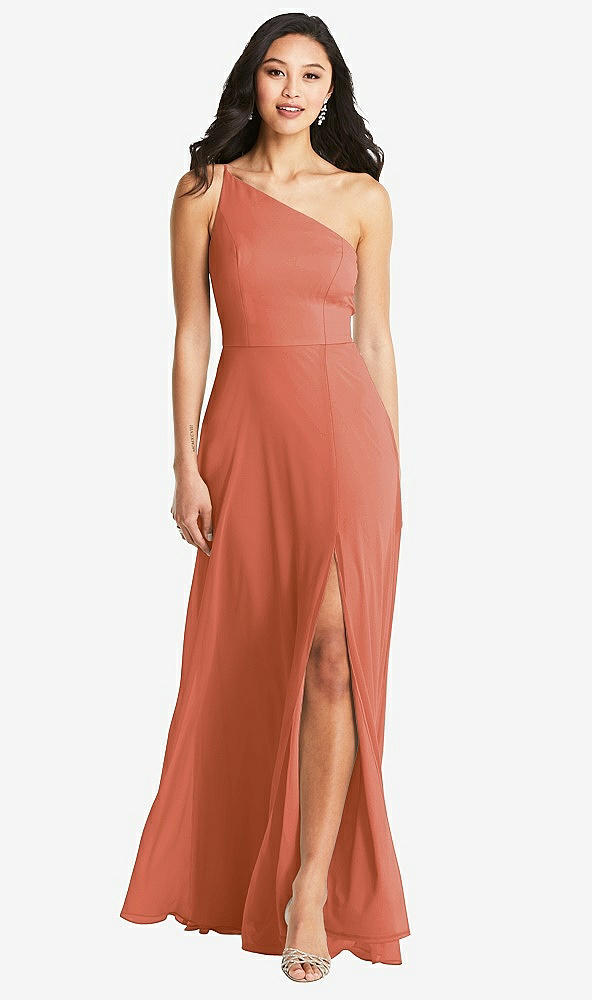 Front View - Terracotta Copper Bella Bridesmaids Dress BB130