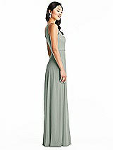 Side View Thumbnail - Willow Green Bella Bridesmaids Dress BB130