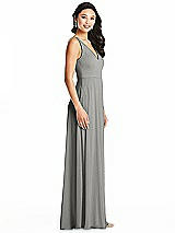 Side View Thumbnail - Chelsea Gray Bella Bridesmaids Dress BB131