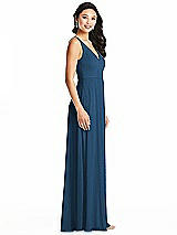 Side View Thumbnail - Dusk Blue Bella Bridesmaids Dress BB131