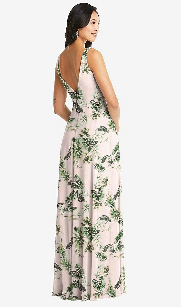 Back View - Palm Beach Print Bella Bridesmaids Dress BB131