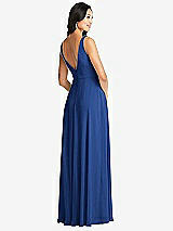 Rear View Thumbnail - Classic Blue Bella Bridesmaids Dress BB131