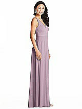 Side View Thumbnail - Suede Rose Bella Bridesmaids Dress BB131