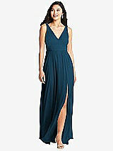 Front View Thumbnail - Atlantic Blue Bella Bridesmaids Dress BB131