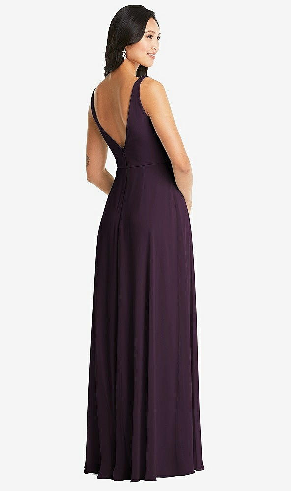 Back View - Aubergine Bella Bridesmaids Dress BB131