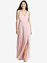 Front View Thumbnail - Ballet Pink Bella Bridesmaids Dress BB131