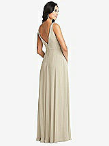 Rear View Thumbnail - Champagne Bella Bridesmaids Dress BB131