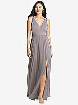 Front View Thumbnail - Cashmere Gray Bella Bridesmaids Dress BB131