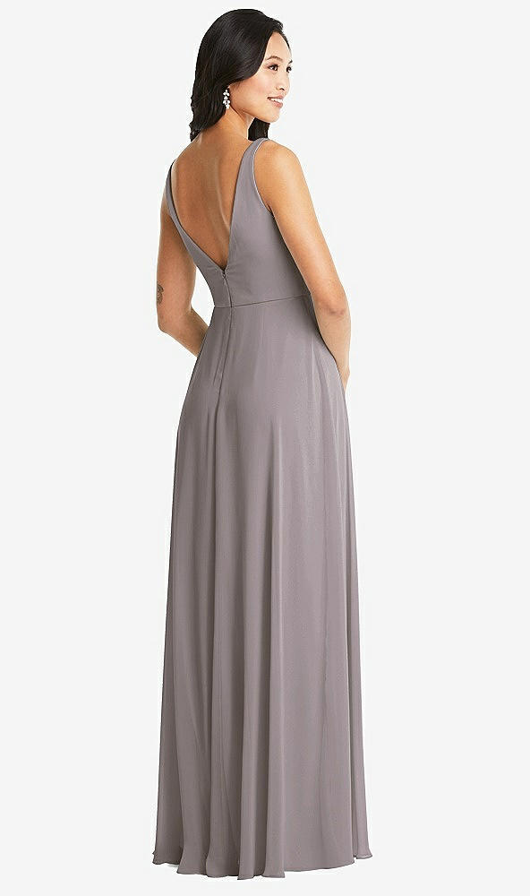 Back View - Cashmere Gray Bella Bridesmaids Dress BB131