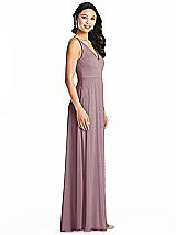 Side View Thumbnail - Dusty Rose Bella Bridesmaids Dress BB131