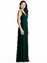 Side View Thumbnail - Evergreen Bella Bridesmaids Dress BB131