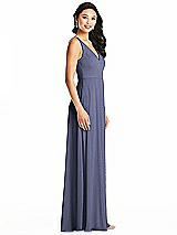 Side View Thumbnail - French Blue Bella Bridesmaids Dress BB131