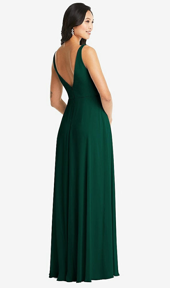 Back View - Hunter Green Bella Bridesmaids Dress BB131